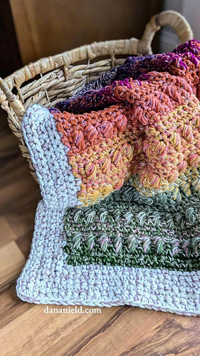 Caramel Stitch Stashbusting Crochet Baby Blanket