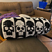 Skulls & Stripes Bolster Pillow pattern 