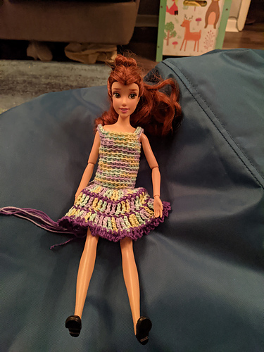 Barbie Crochet Green Dress 다른 모습 1