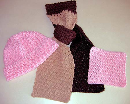 Soft Seed Stitch Hat & Scarf photo 4