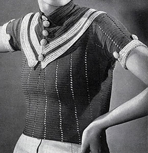 Parisian Striped Blouse #121 photo 2
