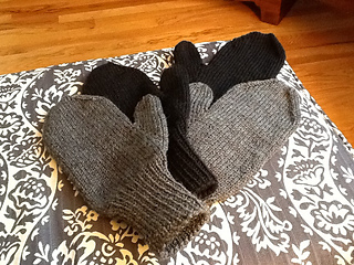 easy mens mittens knitting pattern