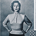 Gebreide blouse met franse charme pattern