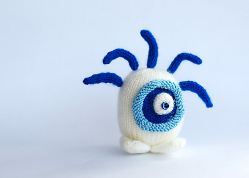Blue eye sweet and funny monster photo 3