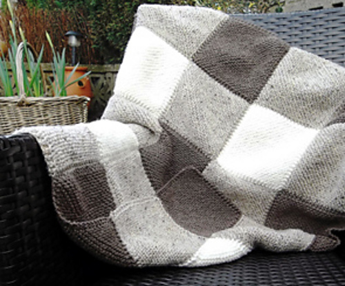Blanket Square Diagonal Garter Stitch photo 1