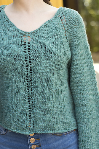 Boho Bell-sleeve Genser - Diamond Yarn