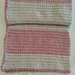 Crossed Doubles, HDC, striped blanket pattern 