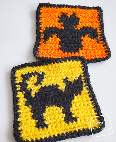 Cat and Bat Halloween Squares photo 5