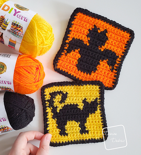 Cat and Bat Halloween Squares photo 8