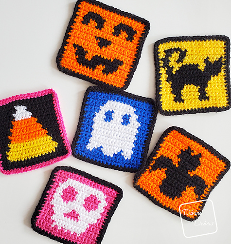 Cat and Bat Halloween Squares photo 7