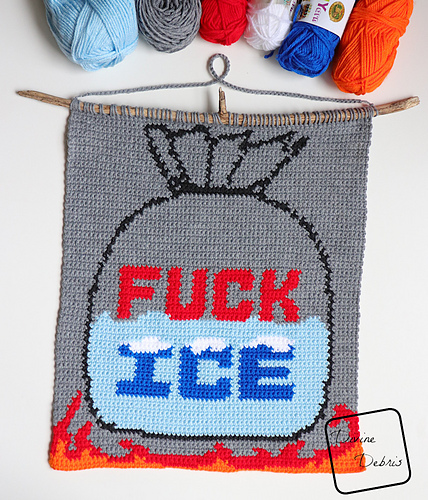 F Ice Wall Hanging