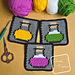 Cute Potions Coasters pattern 