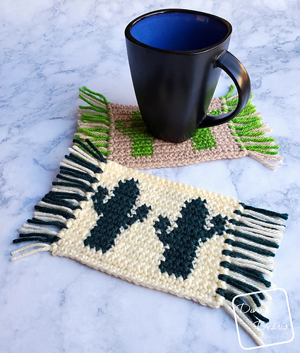 Ravelry: Cute Cactus Mug Rug pattern by Divine Debris
