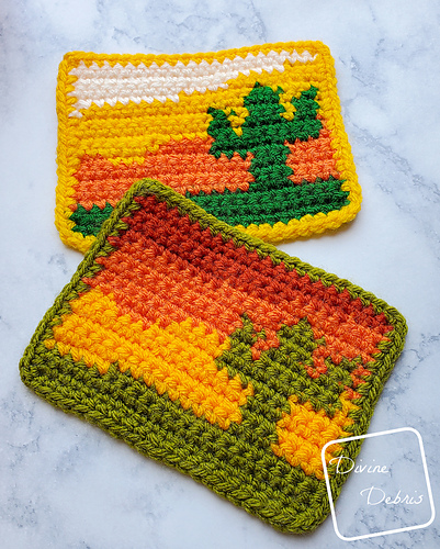 Ravelry: Sedona Cactus Mug Rug pattern by Divine Debris