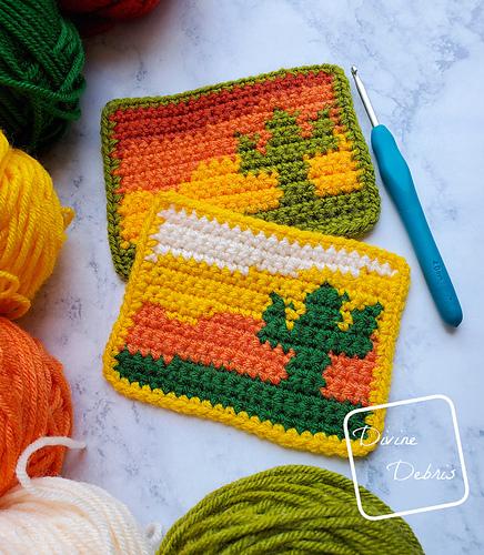 Ravelry: Sedona Cactus Mug Rug pattern by Divine Debris