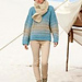 878 Pull large col bateau pattern