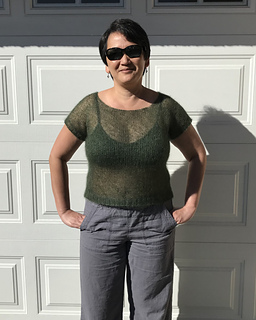 Size 1 - one inch of ease, knit to pattern length. 