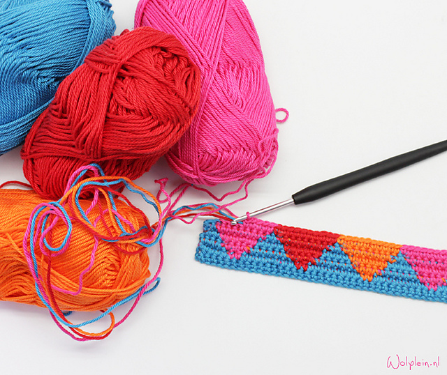 Ravelry Tapestry Crochet pattern by Wolplein