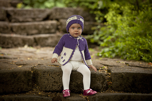 Clara - Baby Cardigan & Hat photo 3