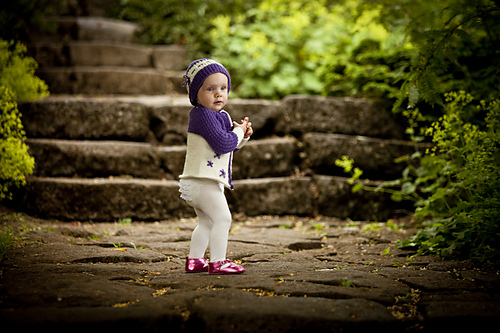 Clara - Baby Cardigan & Hat photo 2