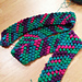 Diagonal Puff Stitch Scarf pattern 