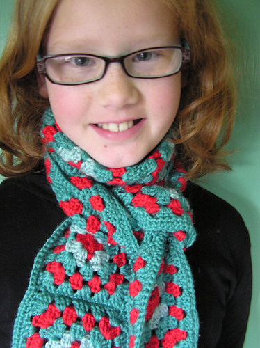 Granny Square Scarf #50181 photo 3