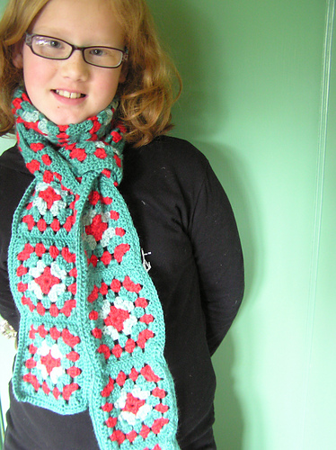 Granny Square Scarf #50181 photo 2