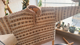 野村訓市着用Double Exposure Shetland Pullover Ravelry: Shetland Heritage sweater No.1 pattern by Nataly Menyaev