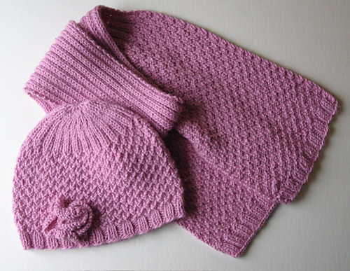 Breast Cancer Hat, Scarf & Flower Pin photo 2