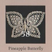 Pineapple Butterfly pattern 