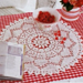 Modell 38 Rundes Deckchen mit filetartigem Muster pattern 