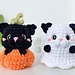 Mini Pumpkin Cat pattern