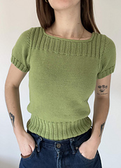 @eatyourfibezz wearing size XS with 1cm positive ease