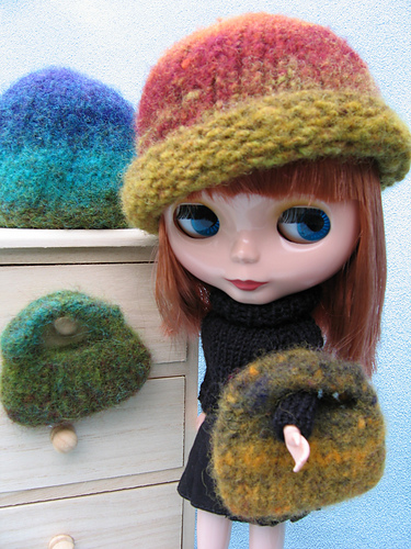 Blythe Felted Hat Set