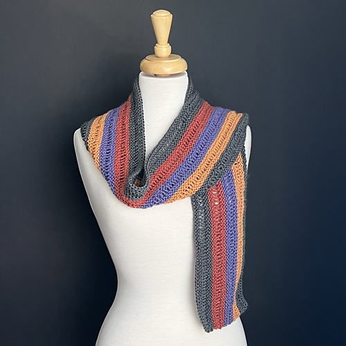 Ravelry: Drop Stitch Stripes Scarf pattern by Edie Eckman