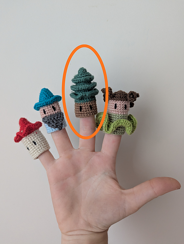 Basoa - Tree finger puppet