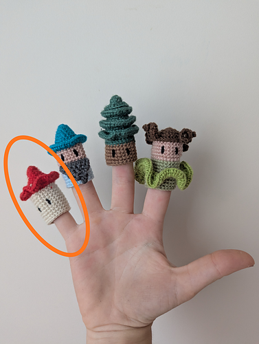 Basoa - Mushroom finger puppet
