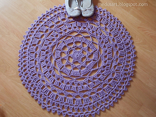 0-514 Christmas place mat/doily and serviette ring photo 3