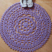 0-514 Christmas place mat/doily and serviette ring photo 4