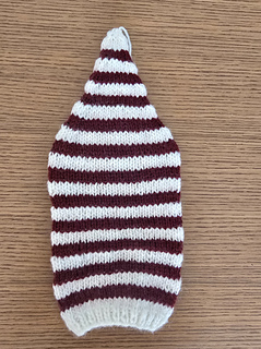 Hat knit in the round.
