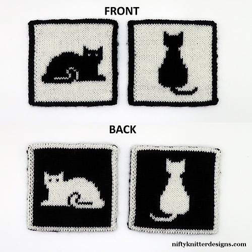 Ravelry: Cat Life Coasters pattern by Lisa Hannan Fox