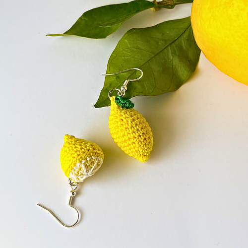 Ravelry: Lemon Earrings and Keychain pattern by Eleonora Cugini ...