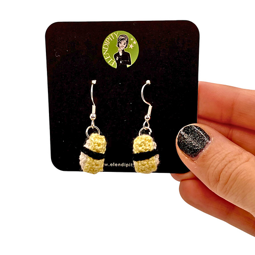 Ravelry: Sushi Tamago Earrings+Keychain pattern by Eleonora Cugini ...