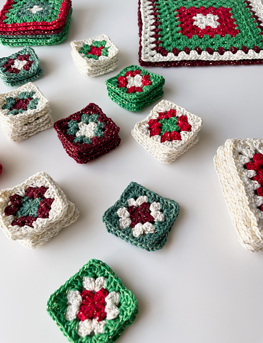 Granny Square Bordløper - Eleonora Cugini (Elendipity)