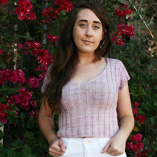 Ravelry Ripple Crop Top Worsted pattern by Jessie Maed Designs