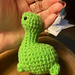 Keychain mini dinosaur pattern 