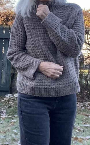 Worn with 20cm/8” ease