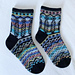 Hundertwasser Socks pattern 