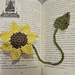 Sunflower Bookmark pattern 
