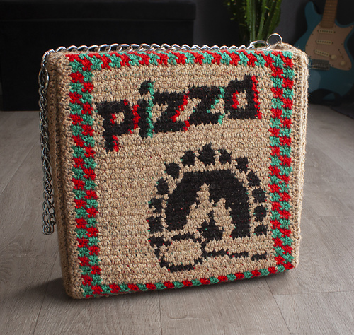 Pizza Box Bag (and pizza slice wallet)